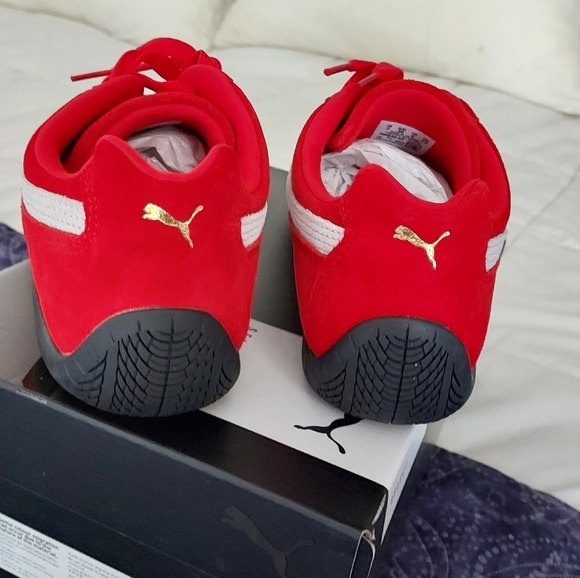 NIB Puma Speedcat sneakers, red, US 6 (mens), EU 38 (about a women's 7.5) - Picture 8 of 12